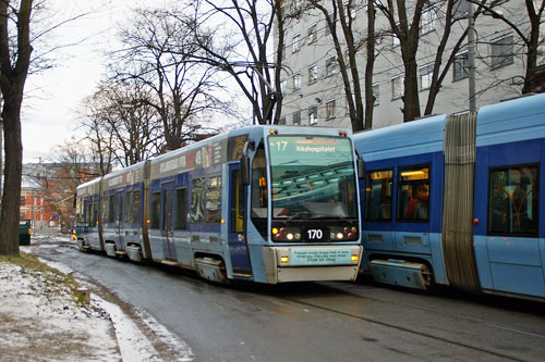 Oslo Trams - Photo: © Ian Boyle 10th December 2012- www.simplompc.co.uk - Simplon Postcards