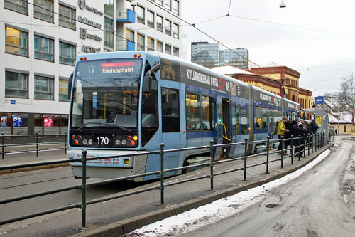 Oslo Trams - Photo: © Ian Boyle 10th December 2012- www.simplompc.co.uk - Simplon Postcards