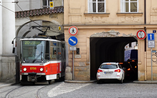 Prague Trams - Tatra T6A5 - www.simplonpc.co.uk