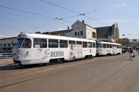 Riga Trams - Photo: © Ian Boyle, August 13th 2007 - Simplon Postcards - www.simplonpc.co.uk