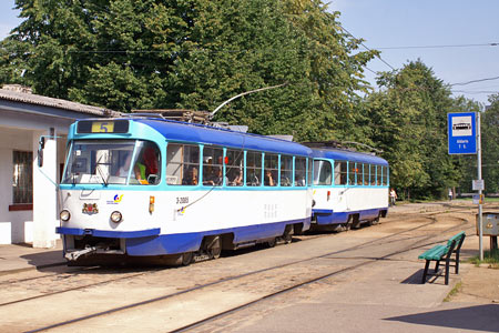 Riga Trams - Photo: © Ian Boyle, August 13th 2007 - Simplon Postcards - www.simplonpc.co.uk