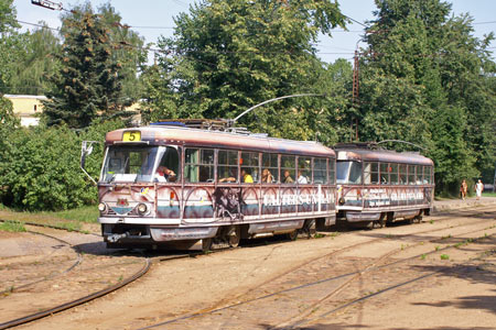 Riga Trams - Photo: © Ian Boyle, August 13th 2007 - Simplon Postcards - www.simplonpc.co.uk