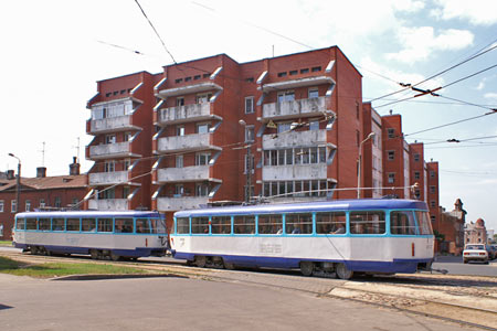 Riga Trams - Photo: © Ian Boyle, August 13th 2007 - Simplon Postcards - www.simplonpc.co.uk