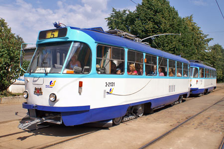 Riga Trams - Photo: © Ian Boyle, August 13th 2007 - Simplon Postcards - www.simplonpc.co.uk