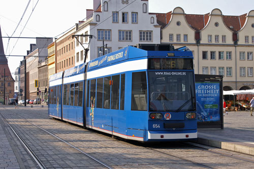 ROSTOCK TRAMS - Photo: ©2007 Jan Boyle - www.simplompc.co.uk - Simplon Postcards