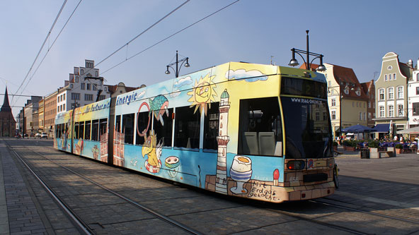 ROSTOCK TRAMS - Photo: ©2007 Jan Boyle - www.simplompc.co.uk - Simplon Postcards