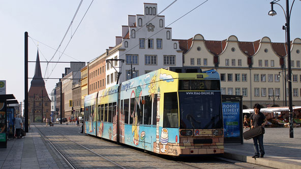 ROSTOCK TRAMS - Photo: ©2007 Jan Boyle - www.simplompc.co.uk - Simplon Postcards