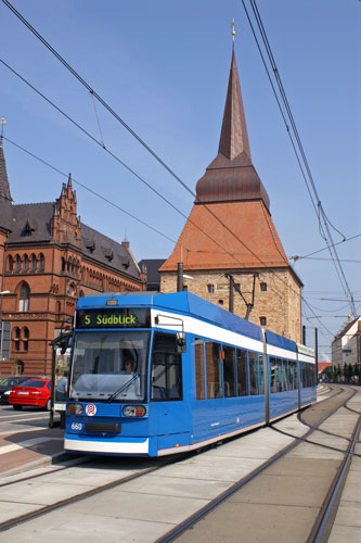 ROSTOCK TRAMS - Photo: ©2007 Jan Boyle - www.simplompc.co.uk - Simplon Postcards