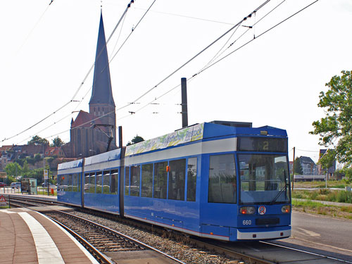 ROSTOCK TRAMS - Photo: ©2007 Jan Boyle - www.simplompc.co.uk - Simplon Postcards