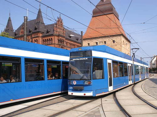 ROSTOCK TRAMS - Photo: ©2007 Jan Boyle - www.simplompc.co.uk - Simplon Postcards