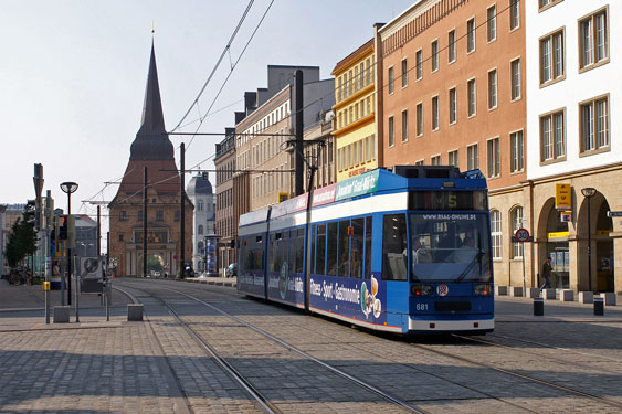 ROSTOCK TRAMS - Photo: ©2007 Jan Boyle - www.simplompc.co.uk - Simplon Postcards