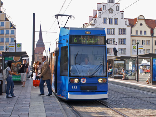 ROSTOCK TRAMS - Photo: ©2007 Jan Boyle - www.simplompc.co.uk - Simplon Postcards