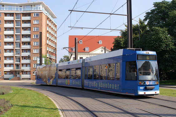 ROSTOCK TRAMS - Photo: ©2007 Jan Boyle - www.simplompc.co.uk - Simplon Postcards