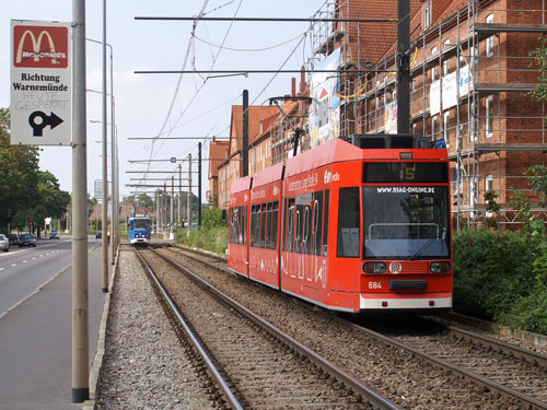 ROSTOCK TRAMS - Photo: ©2007 Jan Boyle - www.simplompc.co.uk - Simplon Postcards