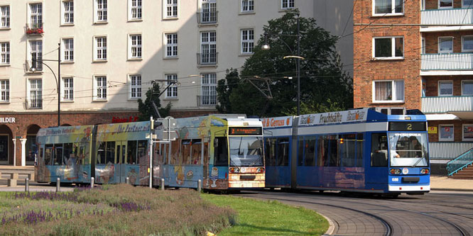 ROSTOCK TRAMS - Photo: ©2007 Jan Boyle - www.simplompc.co.uk - Simplon Postcards