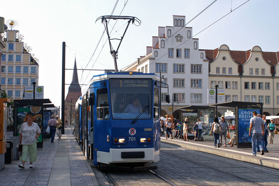 ROSTOCK TRAMS - Photo: ©2007 Jan Boyle - www.simplompc.co.uk - Simplon Postcards