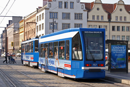 ROSTOCK TRAMS - Photo: ©2007 Jan Boyle - www.simplompc.co.uk - Simplon Postcards