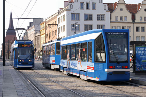 ROSTOCK TRAMS - Photo: ©2007 Jan Boyle - www.simplompc.co.uk - Simplon Postcards