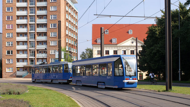 ROSTOCK TRAMS - Photo: ©2007 Jan Boyle - www.simplompc.co.uk - Simplon Postcards