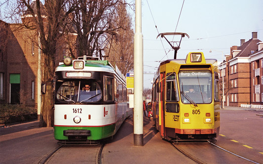 Rotterdam RET ZGT Trams - Photo: ©1997 Ian Boyle - www.simplompc.co.uk - Simplon Postcards