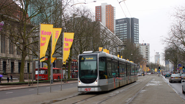 Rotterdam RET Citadis Trams - Photo: ©2010 Ian Boyle - www.simplompc.co.uk - Simplon Postcards
