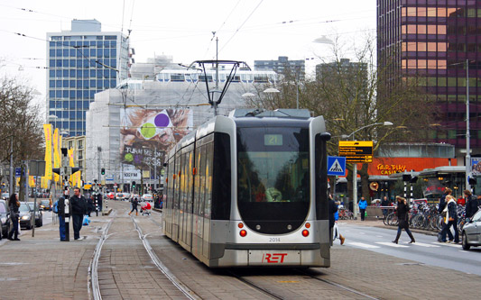 Rotterdam RET Citadis Trams - Photo: ©2010 Ian Boyle - www.simplompc.co.uk - Simplon Postcards