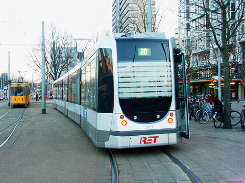 Rotterdam RET Citadis Trams - Photo: ©2004 Ian Boyle - www.simplompc.co.uk - Simplon Postcards