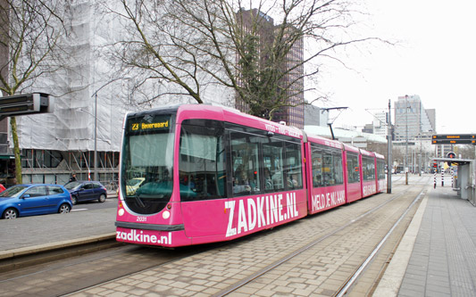 Rotterdam RET Citadis Trams - Photo: ©2010 Ian Boyle - www.simplompc.co.uk - Simplon Postcards