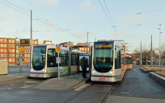 Rotterdam RET Citadis Trams - Photo: ©2014 Ian Boyle - www.simplompc.co.uk - Simplon Postcards