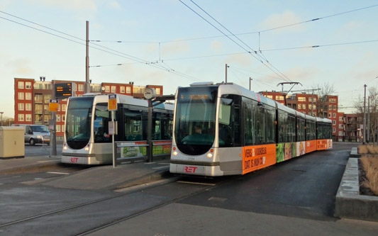 Rotterdam RET Citadis Trams - Photo: ©2014 Ian Boyle - www.simplompc.co.uk - Simplon Postcards