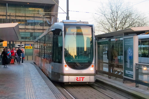 Rotterdam RET Citadis Trams - Photo: ©2014 Ian Boyle - www.simplompc.co.uk - Simplon Postcards