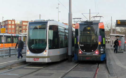 Rotterdam RET Citadis Trams - Photo: ©2014 Ian Boyle - www.simplompc.co.uk - Simplon Postcards