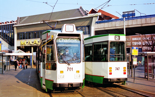 Rotterdam RET ZGT Trams - Photo: ©1997 Ian Boyle - www.simplompc.co.uk - Simplon Postcards