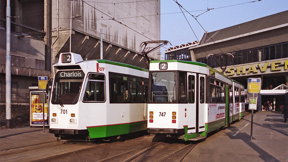 Rotterdam RET ZGT Trams - Photo: ©1997 Ian Boyle - www.simplompc.co.uk - Simplon Postcards