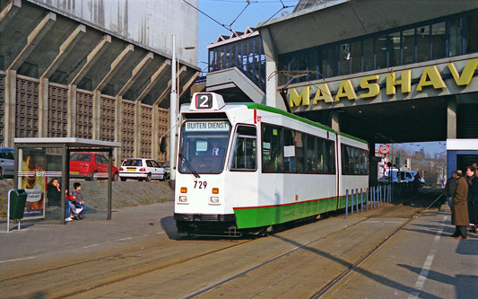 Rotterdam RET ZGT Trams - Photo: ©1997 Ian Boyle - www.simplompc.co.uk - Simplon Postcards