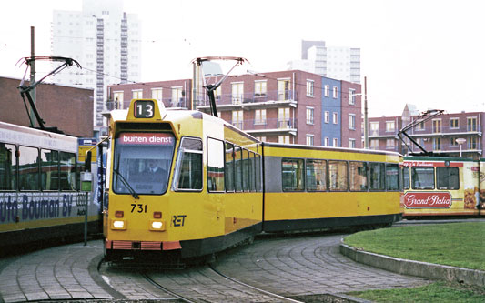 Rotterdam RET ZGT Trams - Photo: ©1997 Ian Boyle - www.simplompc.co.uk - Simplon Postcards