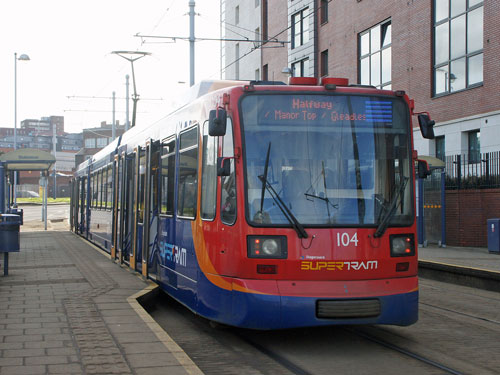 SHEFFIELD SUPERTRAM - Photo: ©2012 Ian Boyle - www.simplompc.co.uk - Simplon Postcards