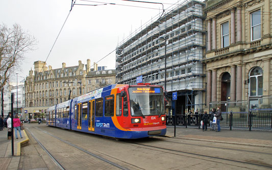 SHEFFIELD SUPERTRAM - Photo: ©2012 Ian Boyle - www.simplompc.co.uk - Simplon Postcards