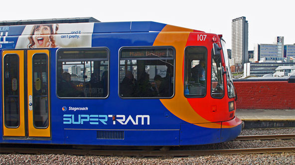 SHEFFIELD SUPERTRAM - Photo: ©2012 Ian Boyle - www.simplompc.co.uk - Simplon Postcards