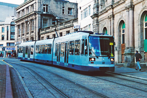 SHEFFIELD SUPERTRAM - Photo: ©1996 Ian Boyle - www.simplompc.co.uk - Simplon Postcards