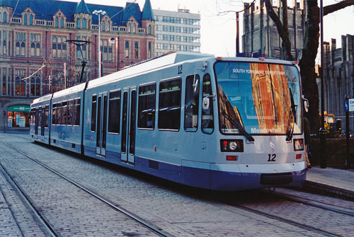 SHEFFIELD SUPERTRAM - Photo: ©1996 Ian Boyle - www.simplompc.co.uk - Simplon Postcards