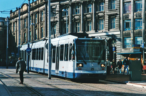 SHEFFIELD SUPERTRAM - Photo: ©1996 Ian Boyle - www.simplompc.co.uk - Simplon Postcards