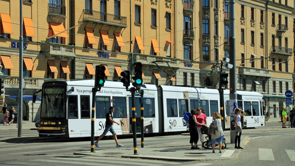 Stockholm Trams - Photo: ©2011 David Pennock - www.simplompc.co.uk - Simplon Postcards