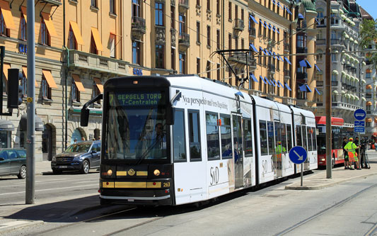 Stockholm Trams - Photo: ©2011 David Pennock - www.simplompc.co.uk - Simplon Postcards