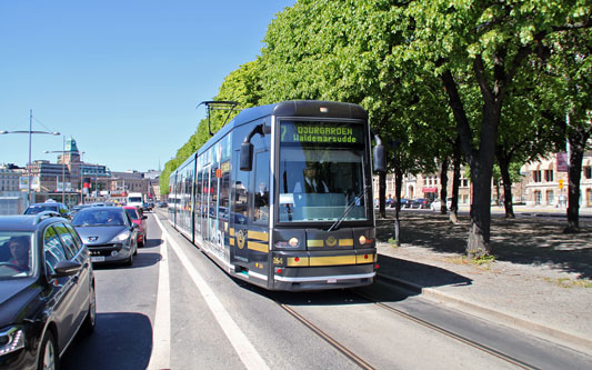 Stockholm Trams - Photo: ©2011 David Pennock - www.simplompc.co.uk - Simplon Postcards