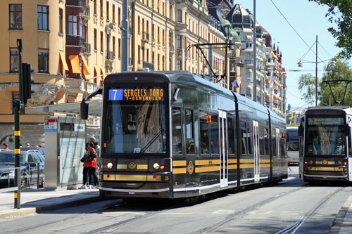 Stockholm Trams - Photo: ©2011 David Pennock - www.simplompc.co.uk - Simplon Postcards