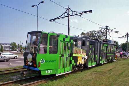 Tallinn Tatra KT4 tram - www.simplonpc.co.uk - Photo: © Ian Boyle, August 8th 2007