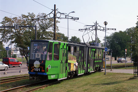 Tallinn Tatra KT4 tram - www.simplonpc.co.uk - Photo: © Ian Boyle, August 8th 2007