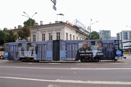 Tallinn Tatra KT4 tram - www.simplonpc.co.uk - Photo: © Ian Boyle, August 8th 2007