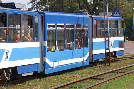 Tallinn Tatra KT4 tram - www.simplonpc.co.uk - Photo: © Ian Boyle, August 8th 2007